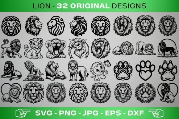 Download Lion SVG Bundle - Lion Collection