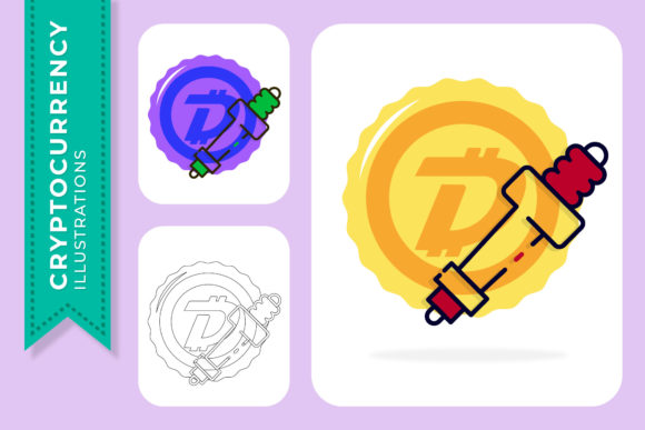 Download Cryptocurrency Digibyte Automotive Art - Automotive art Collection