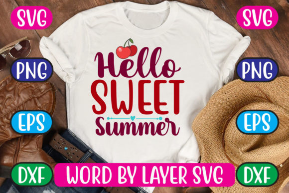 Download Hello Sweet Summer Svg Cut File - Summer svg Collection