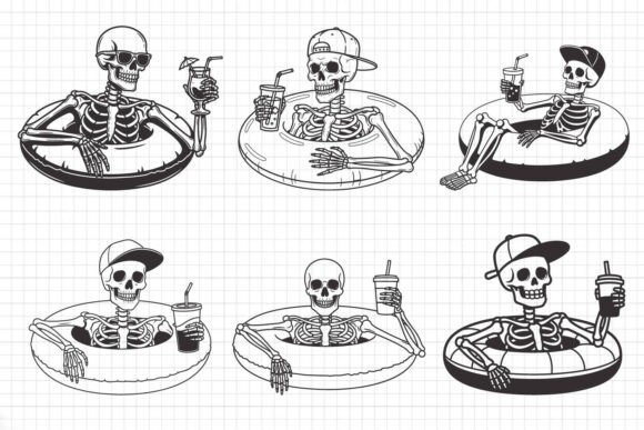 Download Skeleton Pool Float Summer SVG Bundle. - Summer svg Collection