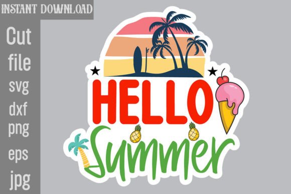 Download Hello Summer SVG Cut File - Summer svg Collection