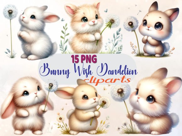Download Easter Bunny Wish Dandelion Sublimation - Lion Collection