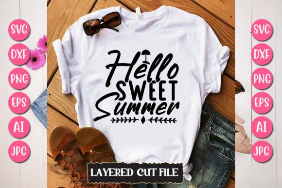Download Hello Sweet Summer Svg Cut File - Summer svg Collection