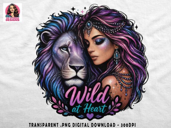 Download Wild at Heart Lion PNG | Goth Fantasy - Lion Collection