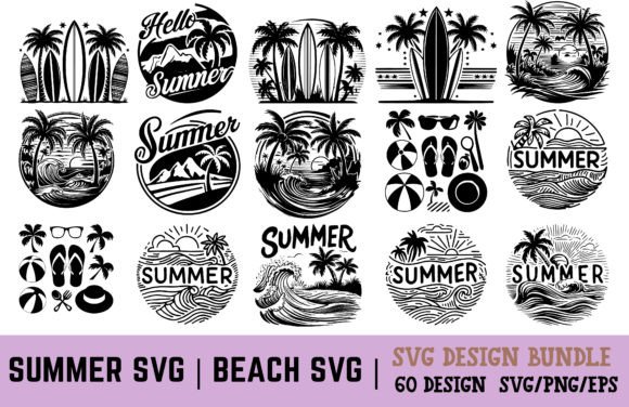 Download Summer SVG | Beach SVG | Summer Bundle - Summer svg Collection
